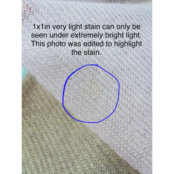 Autumn Cashmere Women's Color Block Pastel Oversized Scarf Wrap Sz 84 X 24'' Lux - Picture 8 of 12